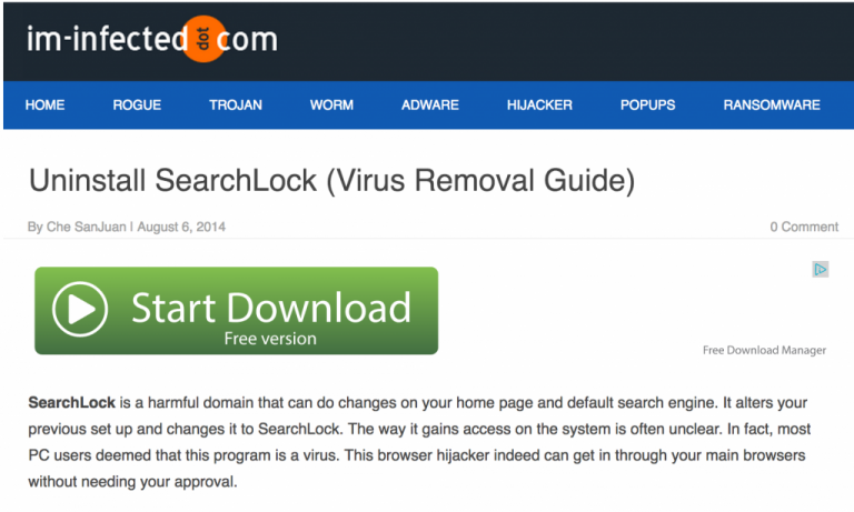 searchlock virus